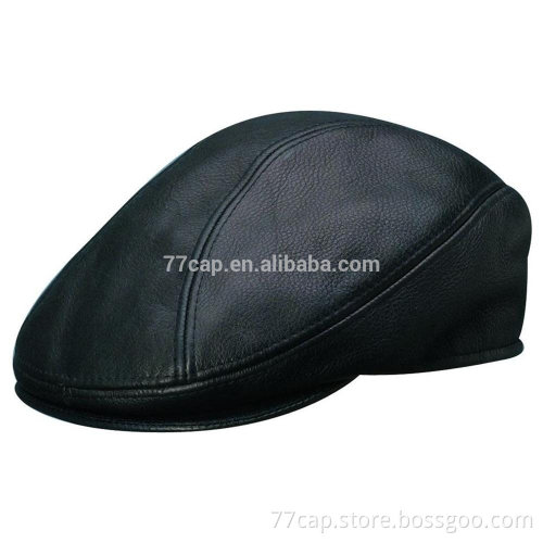 Distressed Leather Ivy Cap